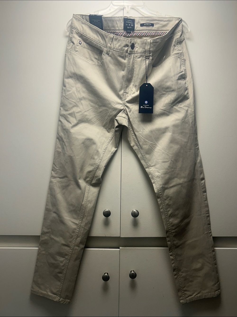 Ben Sherman Slim Chinos in Light Khaki